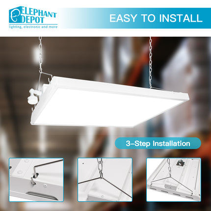 2FT 155W Integrated LED Linear High Bay with Motion Sensor,5000K,20925LM (4 Pack)