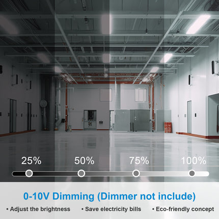 2FT 155W Integrated LED Linear High Bay with Motion Sensor,5000K,20925LM (4 Pack)