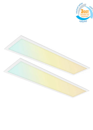 LED Flat Panel Light，3CCT with Watte Selectable,0-10V Dimmable,120-277V