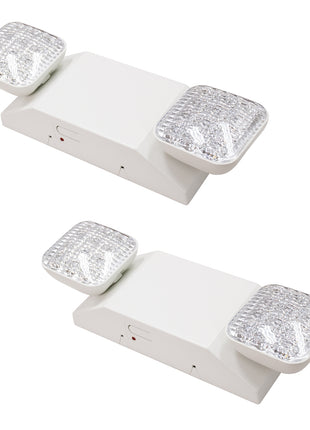 Commercial Emergency Lights With Battery Backup,Two Adjustable Led Light Fixtures,UL Certified,2 Packs