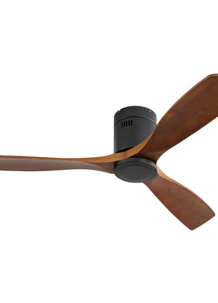 52 Inch Wooden Ceiling Fan With Remote Control Reversible DC Motor Without Light
