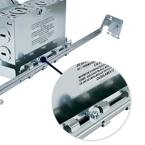 6 Inch IC-rated Airtight Shallow Recessed Housing Can for New Constructions, IC-rated, ceiling joists and drop ceiling installations