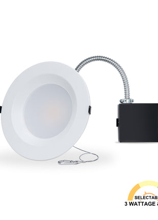 4-inch Commercial Recessed Lighting Fixture-3CCT,3000/4000/5000 Lumens，9/12/15W-Downlight