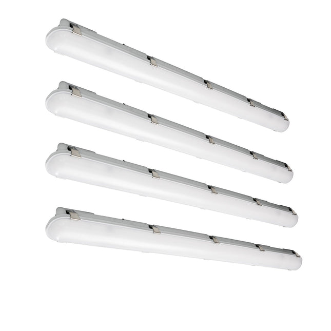 4FT Dimmable LED Vapor Tight Light,3CCT,4420 to 5850LM,34W/38W/45W,4Pack