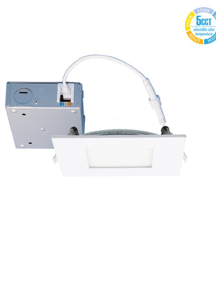 4inch Recessed Lighting LED Fixture-5CCT,650Lumens,10W-Residential Square  Downlight-Wholesale & Retail