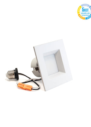 4 inch Recessed Lighting LED Fixture-5CCT,1100Lumens,14W-Residential Square  Downlight-Wholesale & Retail