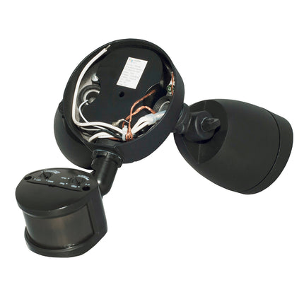 20W Round LED Security Light with Motion Sensor，Dusk-to-Dawn，5000K,Black