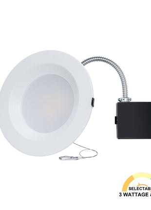 6-inch Commercial Recessed Lighting Fixture-3CCT,3000/4000/5000 Lumens，12/16/20W-Downlight