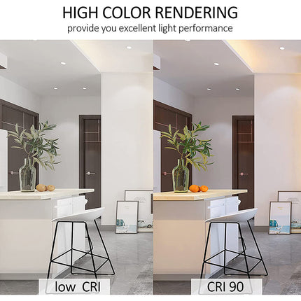 4 Inch 12W LED Disk Light,5CCT,840LM,CRI 90,Dimmable