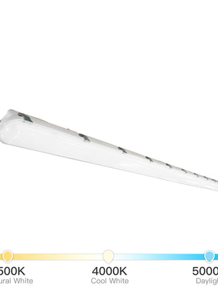 8FT Dimmable LED Vapor Tight Light,3CCT,8450 to 11700LM,65W/75W/90W