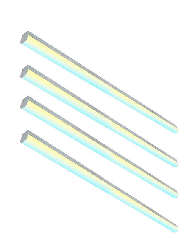 8FT Dimmable LED Linear Strip Light,3CCT,8450 to 11700LM,65W/75W/90W,4Pack