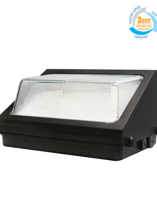 LED Wallpack Light Fixture,3CCT & 120W Wattage Adjustable,Up to 16800LM,120-277V