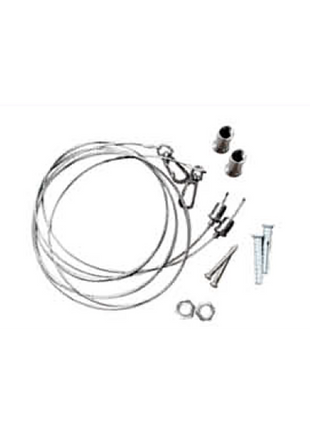 5 ft Ceiling Suspension Cable Hanging Kit for Ceiling Mount Fixtures, Stainless Steel, Length Adjustable