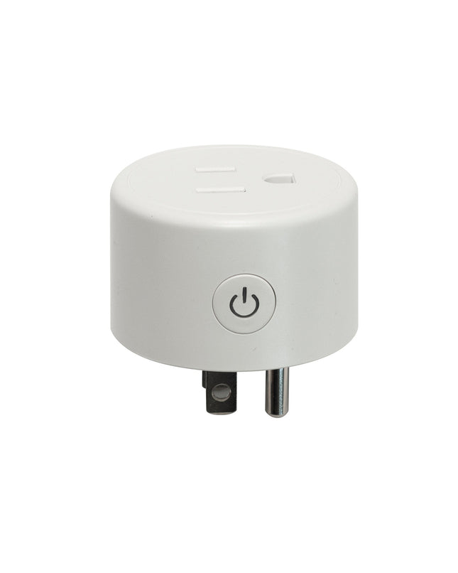 10Amp Smart WIFI Plug/Timer with On/Off Button, Compatible with Alexa and Google Home, Voice Control