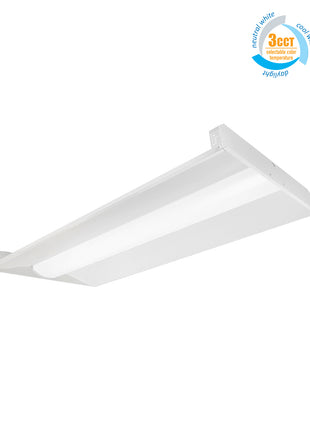 2X4Ft LED Troffer Light，3CCT & Wattage Adjustable，Up to 5625Lumens,0-10V Dimmable