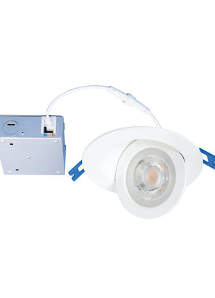 4 Inch 9W Canless Spot Floating Recessed Light,5CCT,540 Lumens,Tilt Up to 85˚