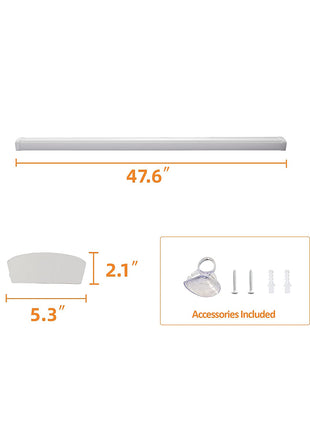4FT LED Wraparound Light Fixture,3CCT,3680 to 5520LM,32W/40W/48W,0-10V Dimmable,4Pack