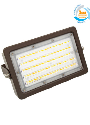 LED Flood Light,3CCT & 100W Wattage Adjustable,Up to 11700LM,120-277V