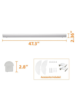 4FT LED Narrow Linear Strip Light,3CCT,2680 to 5200LM,22W/28W/40W,0-10V Dimmable