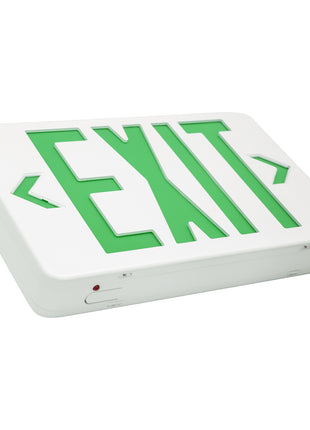 Emergency Led Exit Signs Light ,Pack of 1,Commercial Lights with Ni-cad Battery Backup,Red/Green Letter Lights
