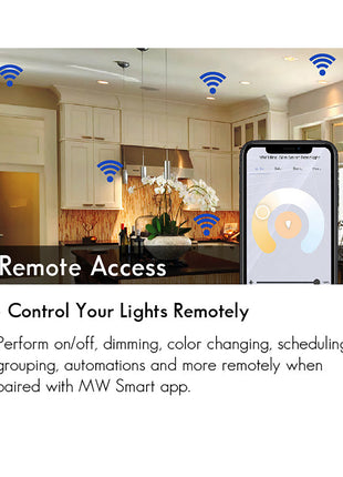 BR30 Smart LED RGBW WIFI Lighting Bulb with E26 Screw Base, 800 Lumen, 75W Replacement, Remote Access, Voice Control, Music Sync, Dimmable, Energy Star